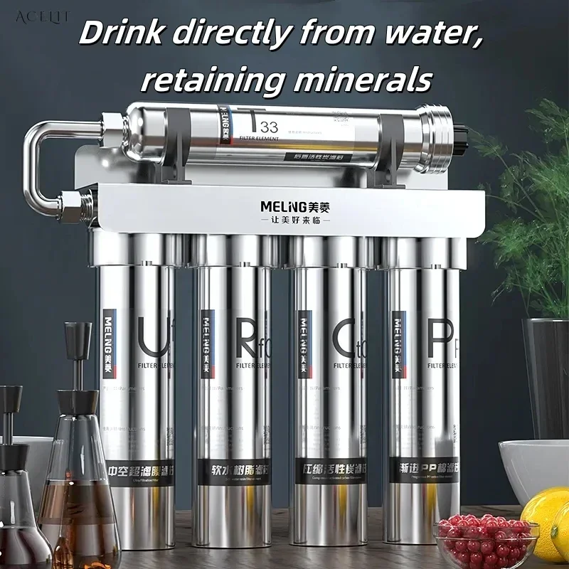 5-Level Water Purifier. Household. Direct Drinking. Stainless Steel. Ultrafiltration Water Purifier.