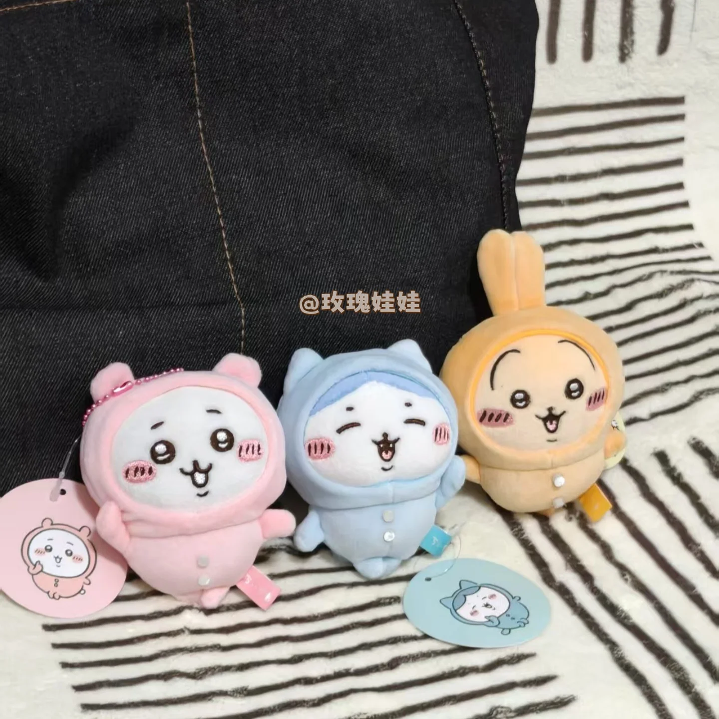 MINISO Hachiware Pyjamas Party Serie Niedliche Puppe Plüsch Usagi Anhänger Tasche Geschenk Schlüsselanhänger Cartoon Senden Sie Freunde Paar Stil