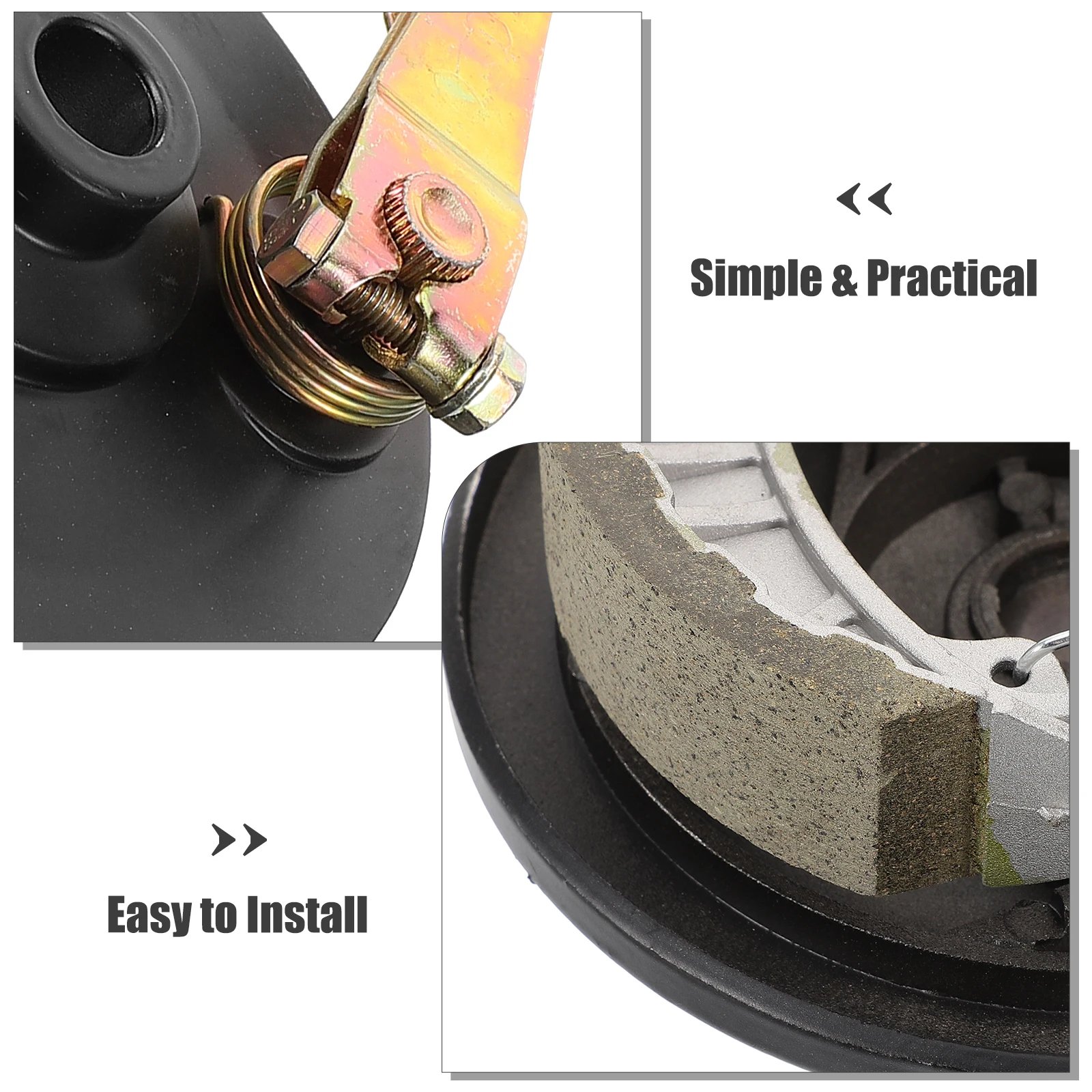 

Thickened Durable Electric Motorcycle Brake Assembly Replacement Rear Drum Brake Cover For Motorbike Wear-Resistant Light