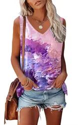Flower Floral 3D Printed Tank Tops Women Fashion V-Neck Sleeveless Vest Woman Streetwear Summer Camisoles Harajuku Girl Clothing