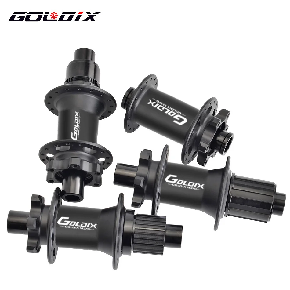 GOLDIX GDX370 Bicycle Hub Sealed Bearing 6-bolt Disc Brake Straight Pull 32 Holes Ratchet 36T BOOST MTB Hub for Shimano