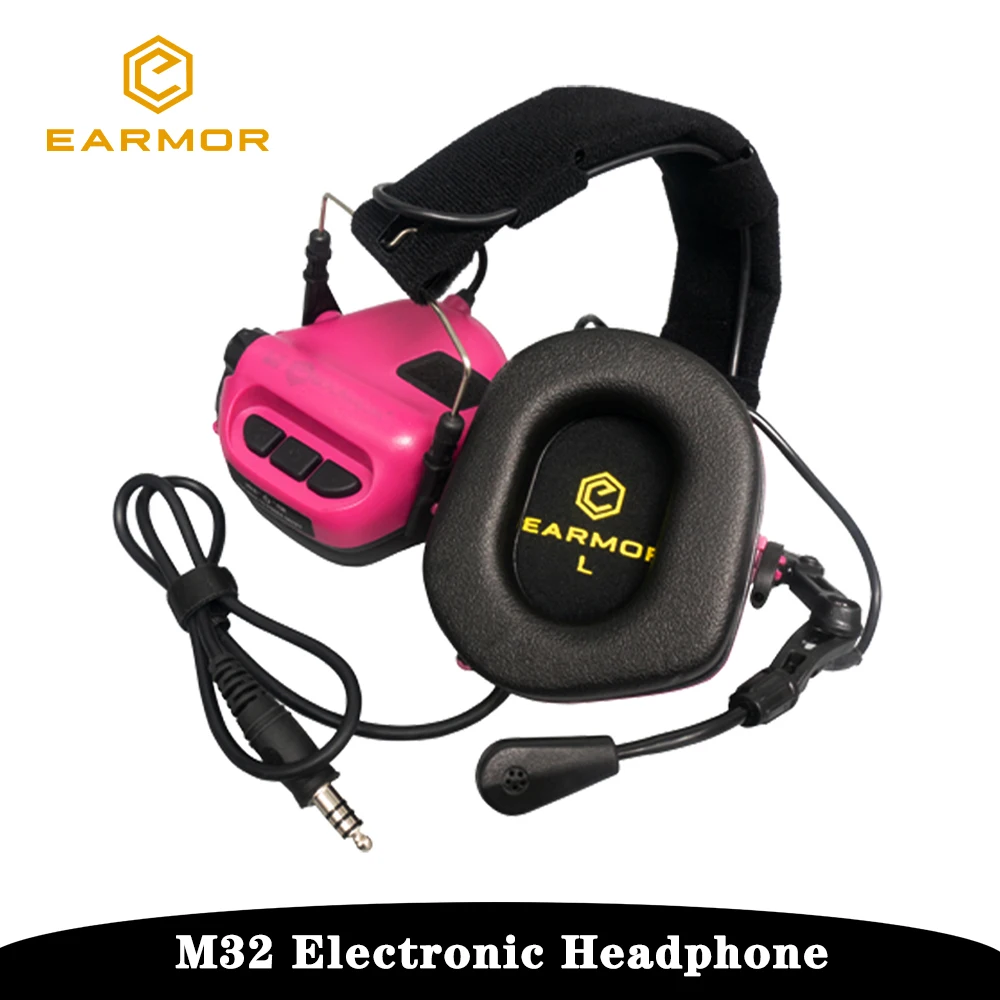 

EARMOR M32 MOD4 Electronic Earmuffs,Hunting&Shooting Tactical Earmuffs With Microphone,Sound Amplification,NRR 22dB,Multi-color