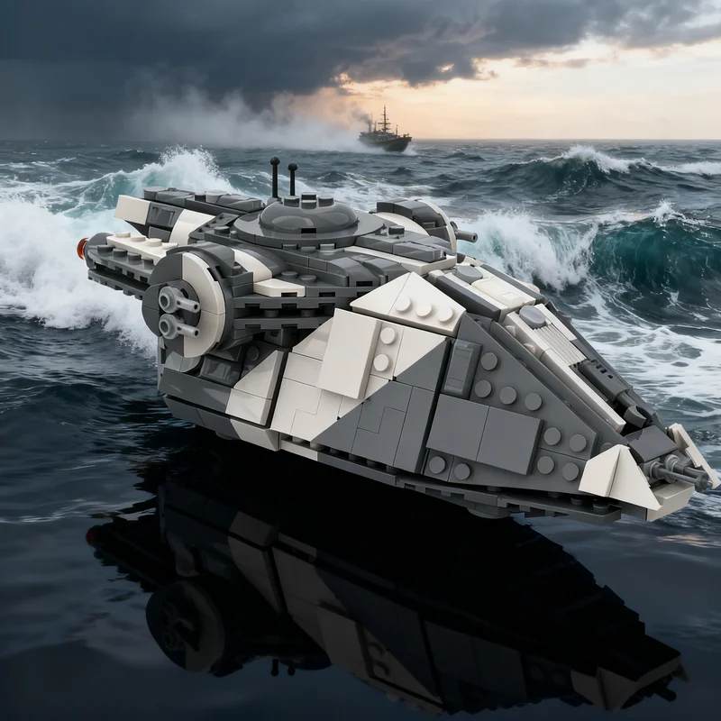 

497pcs MOC Star Battle Skeleton Crew Recon Transport Pirate Model Building Toy Blocks Construction Festival Gifts