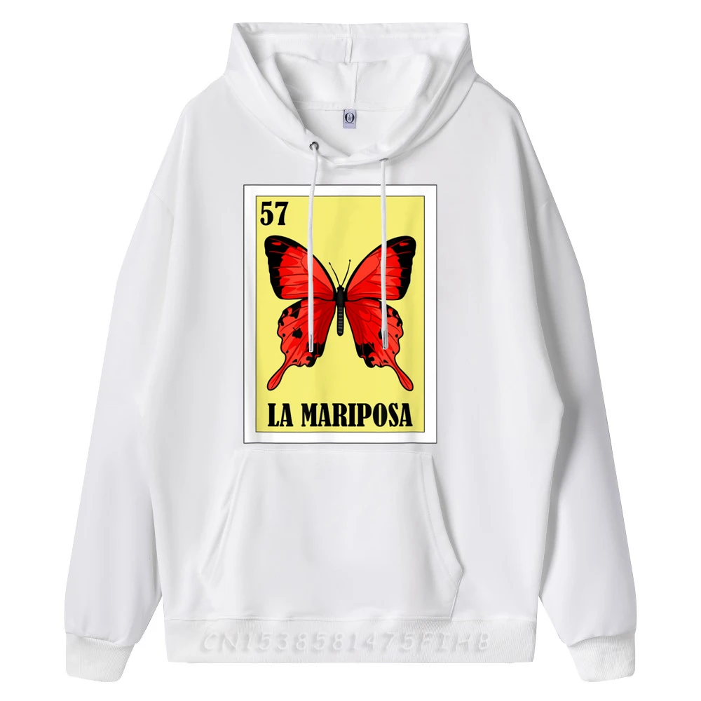 Butterfly Mexican Design La Mariposa Casual Summer Round Neck Male Sweatshirt Normal Hoodies Hip Hop Long Sleeve Hoodies