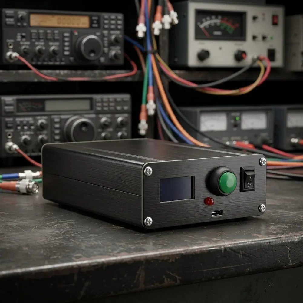 For Automatic For Antenna Tuner for HF Transceivers 0.96 For OLED Screen 1.8-55MHz 120W Power 1350mAh Internal Battery