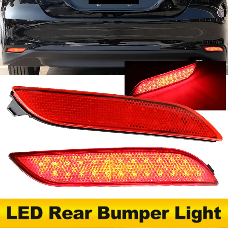 2PCS LED Stoßstange Hinten Reflektor Lichter Für Toyota Camry ASV70/GSV70/AXVH71 2018-up OEM: TO1185110 / TO1184110 /81910-06070