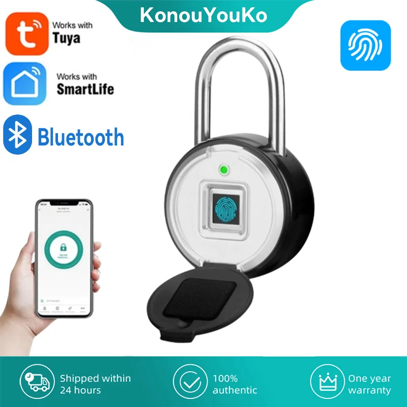 

Tuya Fingerprint Padlock Household Drawer Security Protection Bluetooth Smart Life APP Unlock Electronic Door Lock Waterproof