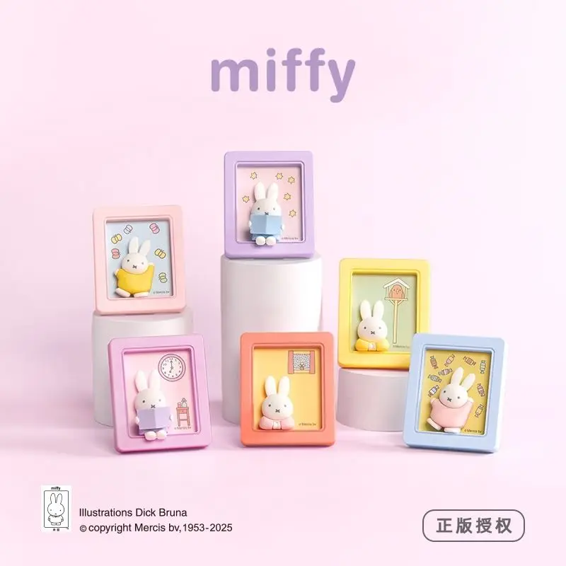 

Anime Miffy Photo Frame Blind Box Second Generation Miffy Desktop Ornaments Room Decoration Interesting Lovely Kawaii Cute 2026