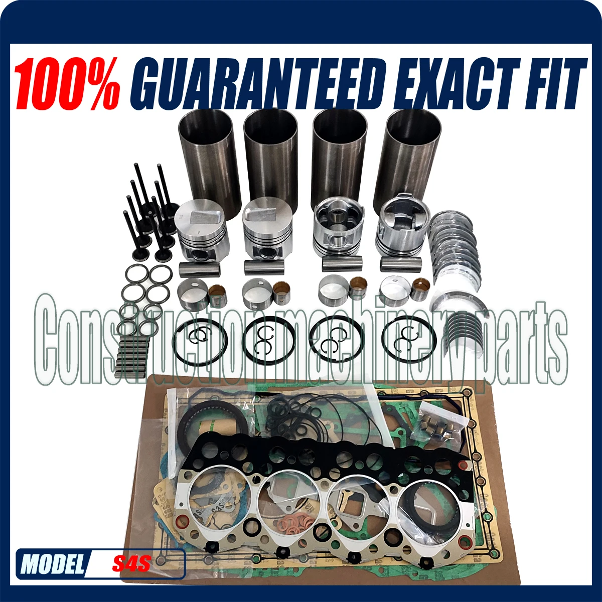 

S4S Overhaul Rebuild Kit Fits Mitsubishi Engine CATERPILLAR DP25 DP30 Forklift