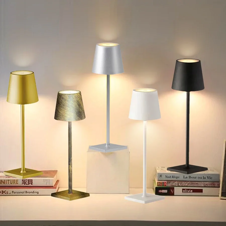 

LED Touch Sensor Table Lamp 3 Color Desktop Night Light Bedside Creative Ambient Light Bar Outdoor Decoration Room Outdoor Decor