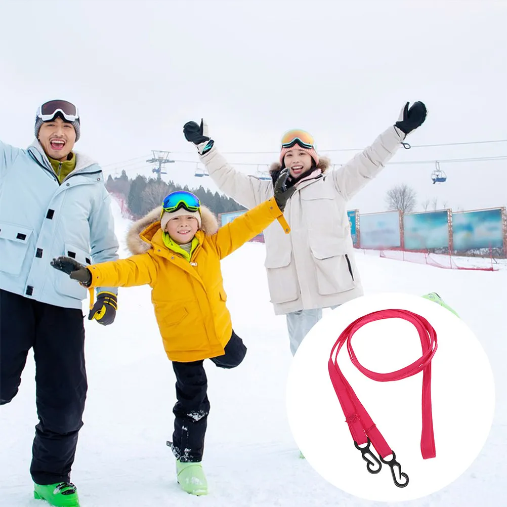 

5Pcs Anti-Lost Glove Strap for Kids Lightweight Portable Lanyard Clip for Skiing Snowboarding Winter Outdoor Use