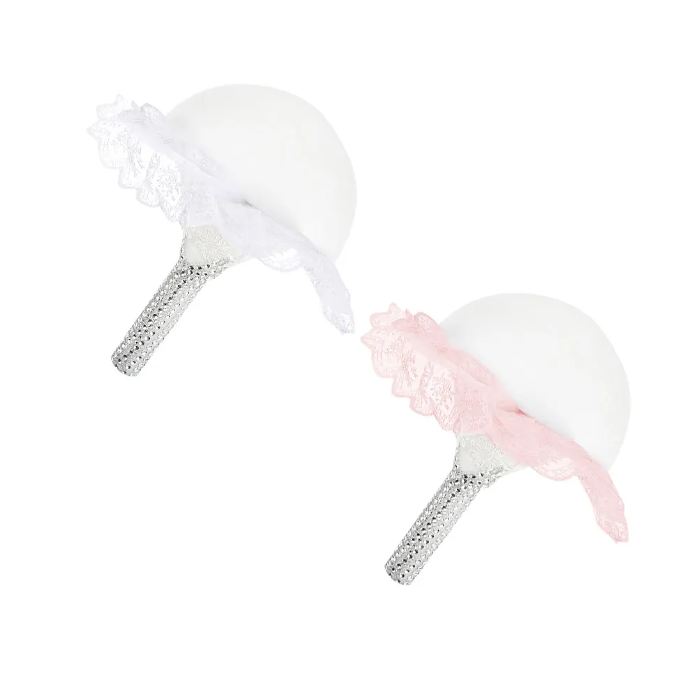 

2Pcs Bridal Bouquet Holders Lace Foam Lightweight Wedding Bride Bouquet Handle DIY Floral Wedding Flower Holder Elegant