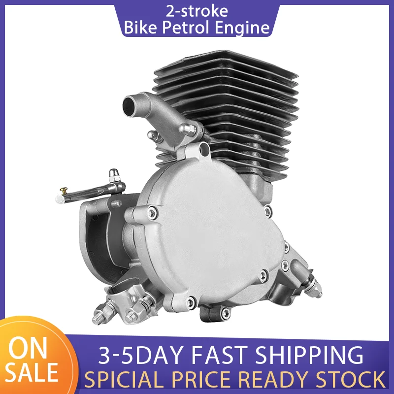 

100CC 2-stroke Bike Petrol Engine Set Bicycle Gasoline Engine Kit Modify Speed 44 Tooth Single Cylinder Air-cooling
