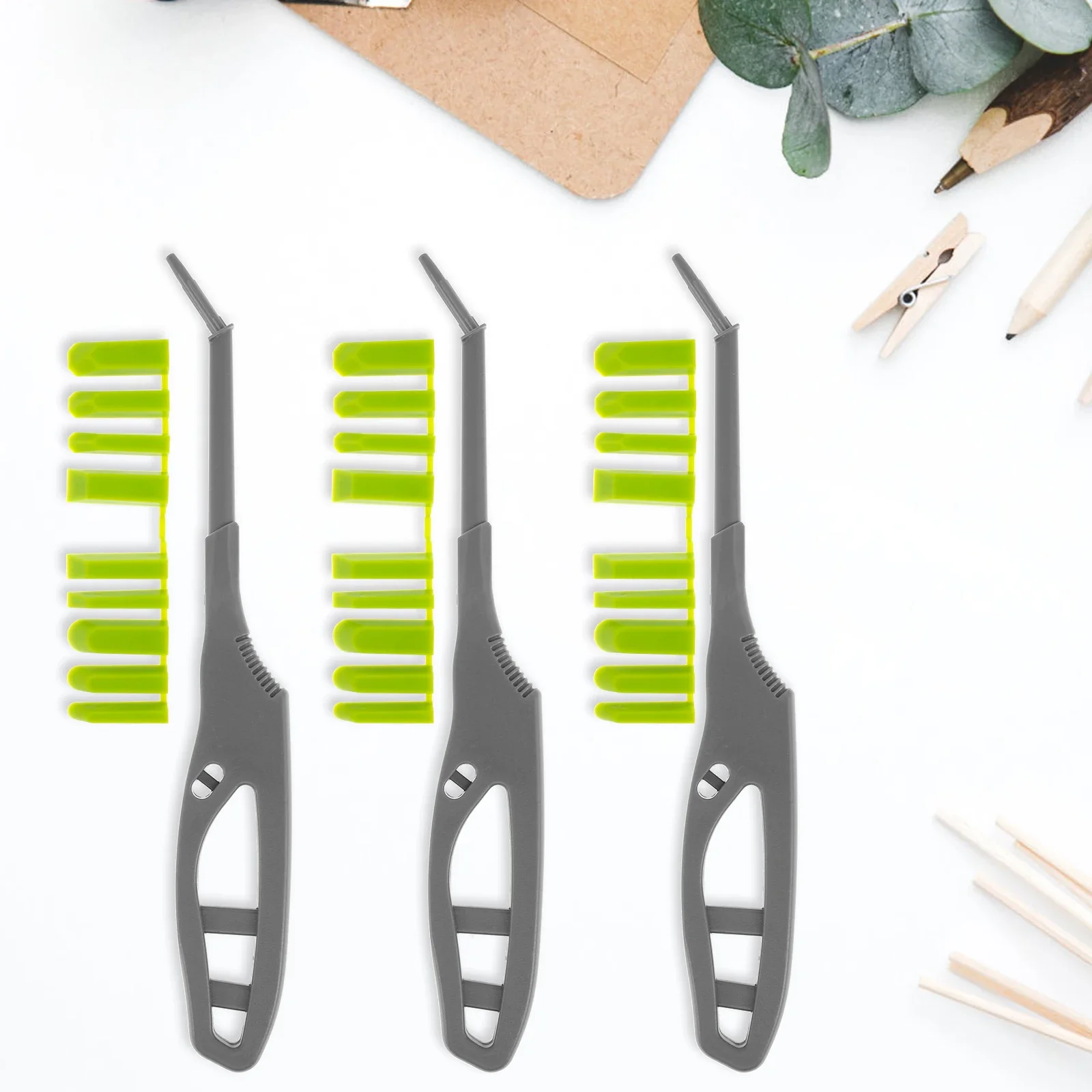 3PCS Caulking Tool with 27 Scraping Heads Finishing Tool Set with Narrow Tips Multifunctional Caulking Tool Kit Reusable Caulk
