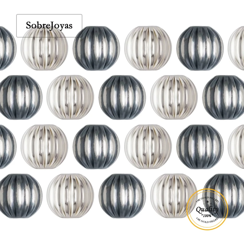 925 Sterling Silver Straight Corrugated Beads for Jewelry Making - Necklace Beads Bracelet Beads Spacer Beads Silver Beads
