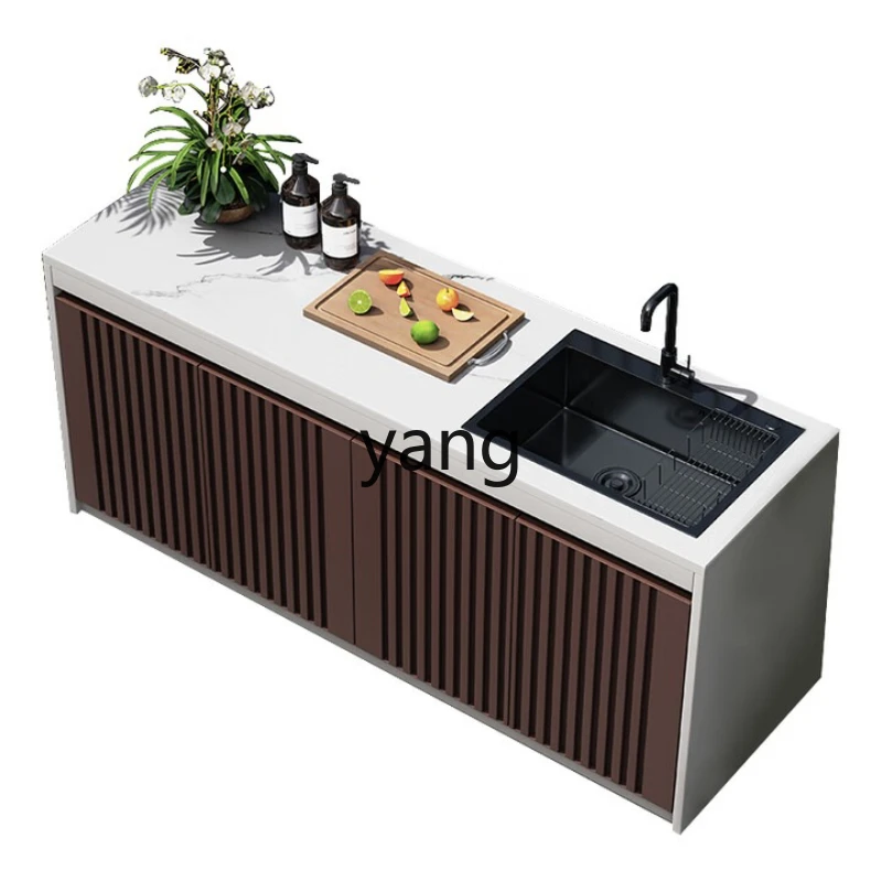 

LZR villa garden outdoor sink all aluminum alloy locker