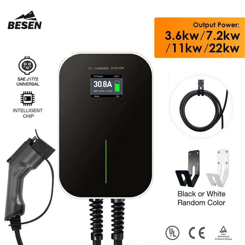 

Best BESEN 32A 3 Phase 22 KW Type 2 Mode C ev charger