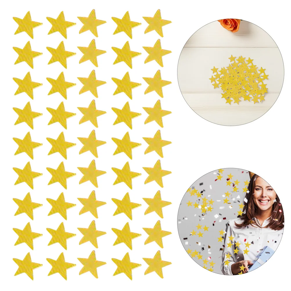 

6000Pcs 6Mm Star Glitter Confetti Golden Plastic Shiny Table Scatter for Party Wedding Decoration DIY Scrapbooking Favor Bags