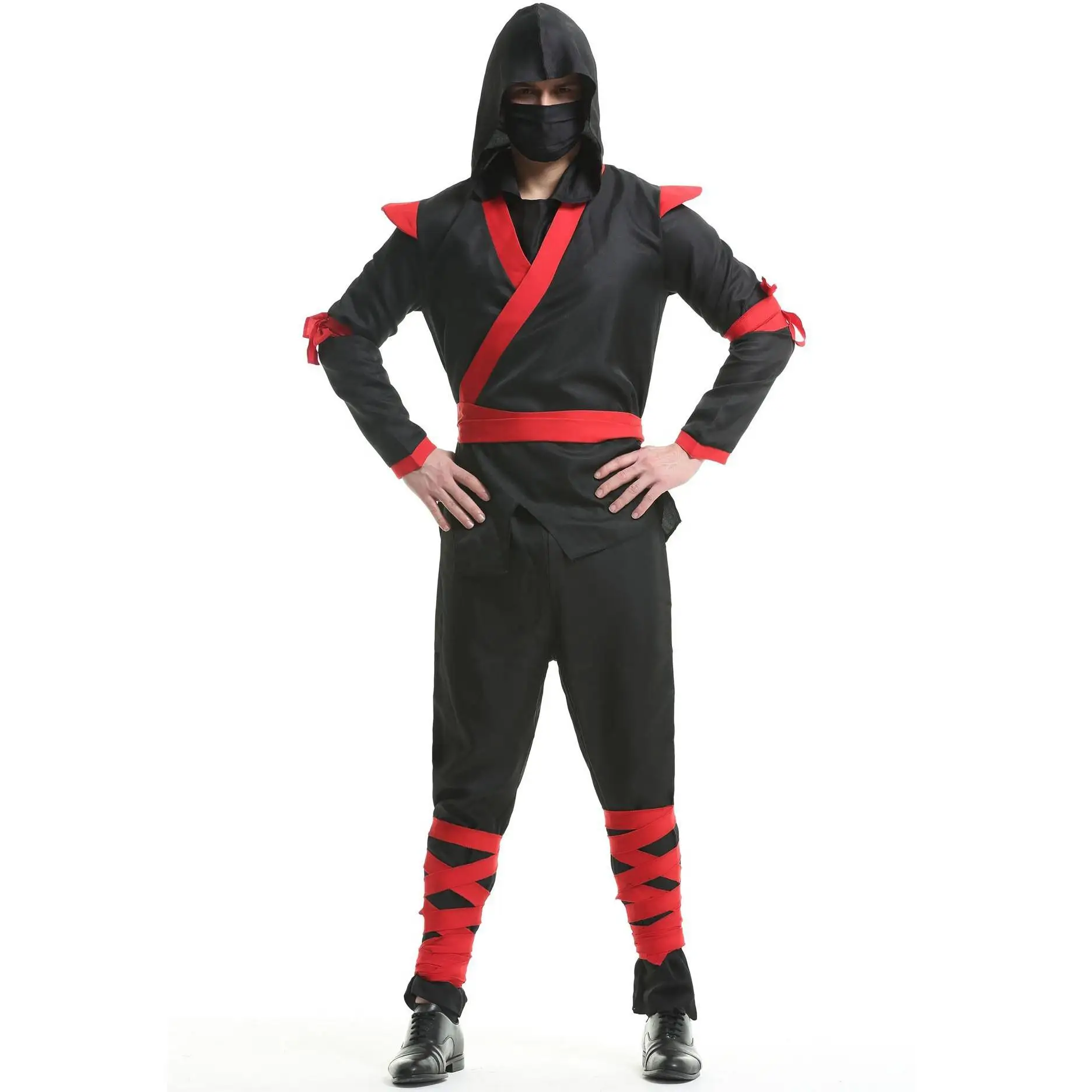 

loween Ninja Warrior Costume Men's Samurai orm Invisibili adow Ninja Outfit Stage Performance Traditional Chinese ...