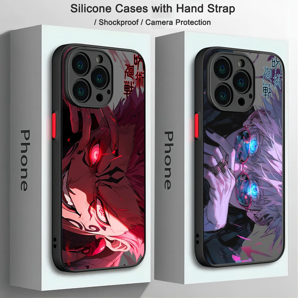 Jujutsu Kaisen Cool New Anime dla iPhone 15 14 13 12 11 Mini Pro Max X XR XSMax 6S 7 8 SE 2020 Plus Matowe półprzezroczyste etui na telefon