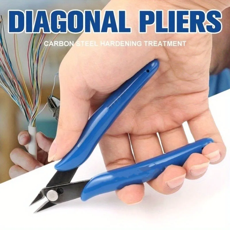 Mini Diagonal Cutting Pliers Grip Flush Side Wire Cutter Nippers Precision Hand Tool for Model Hobby Electronic Repair DIY Craft