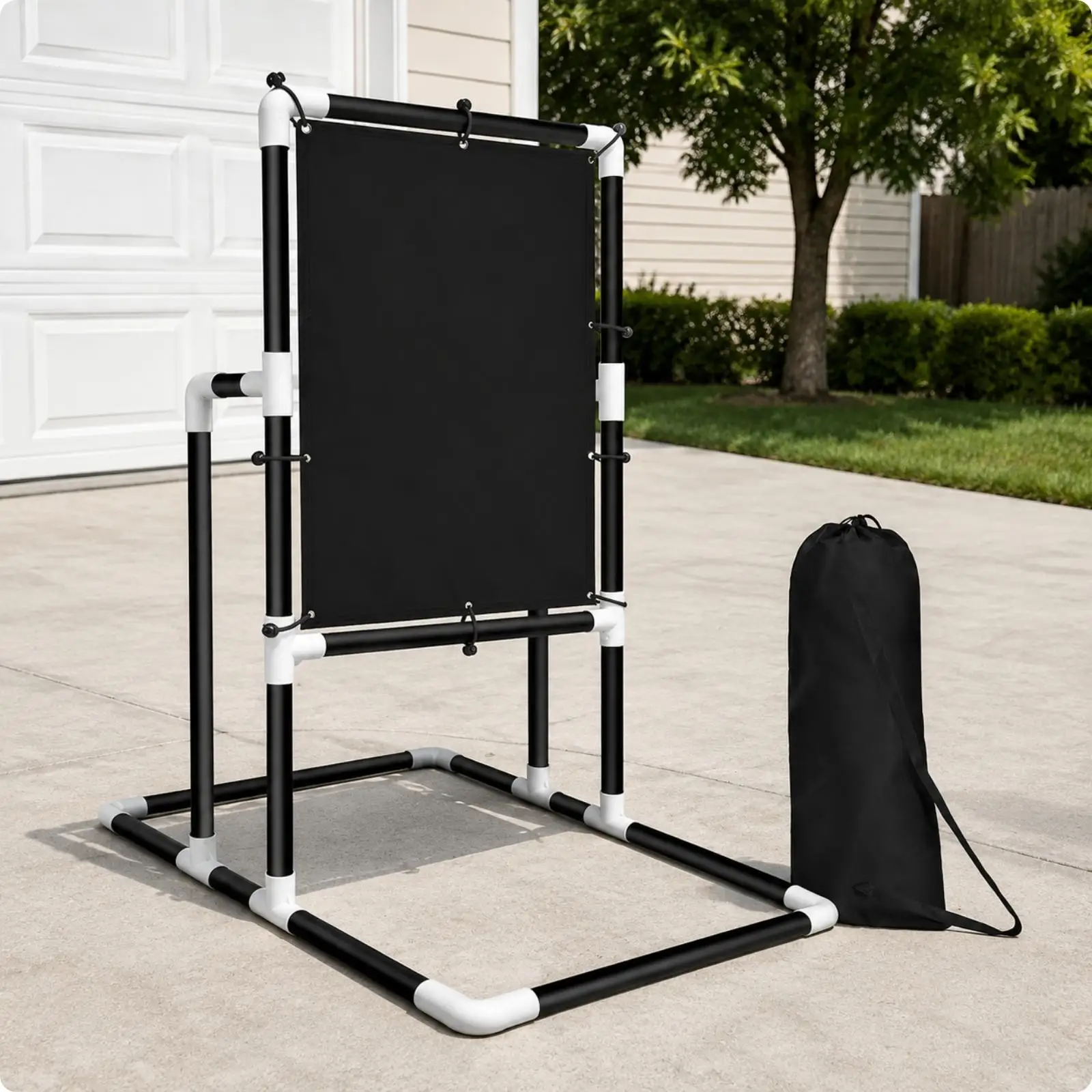 Baseball Practice Target Easy to Assemble Plastic Ball Practice Target Baseball Throwing Net Portable for Recreational Athletes