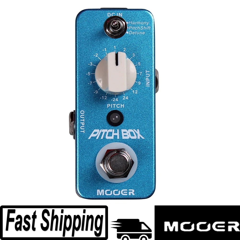 

MOOER Pitch Box Compact Effect Pedal Harmony Pitch Shifting Detune 3 Effects Mode True Bypass Guitar Pedal Guitar Accessory