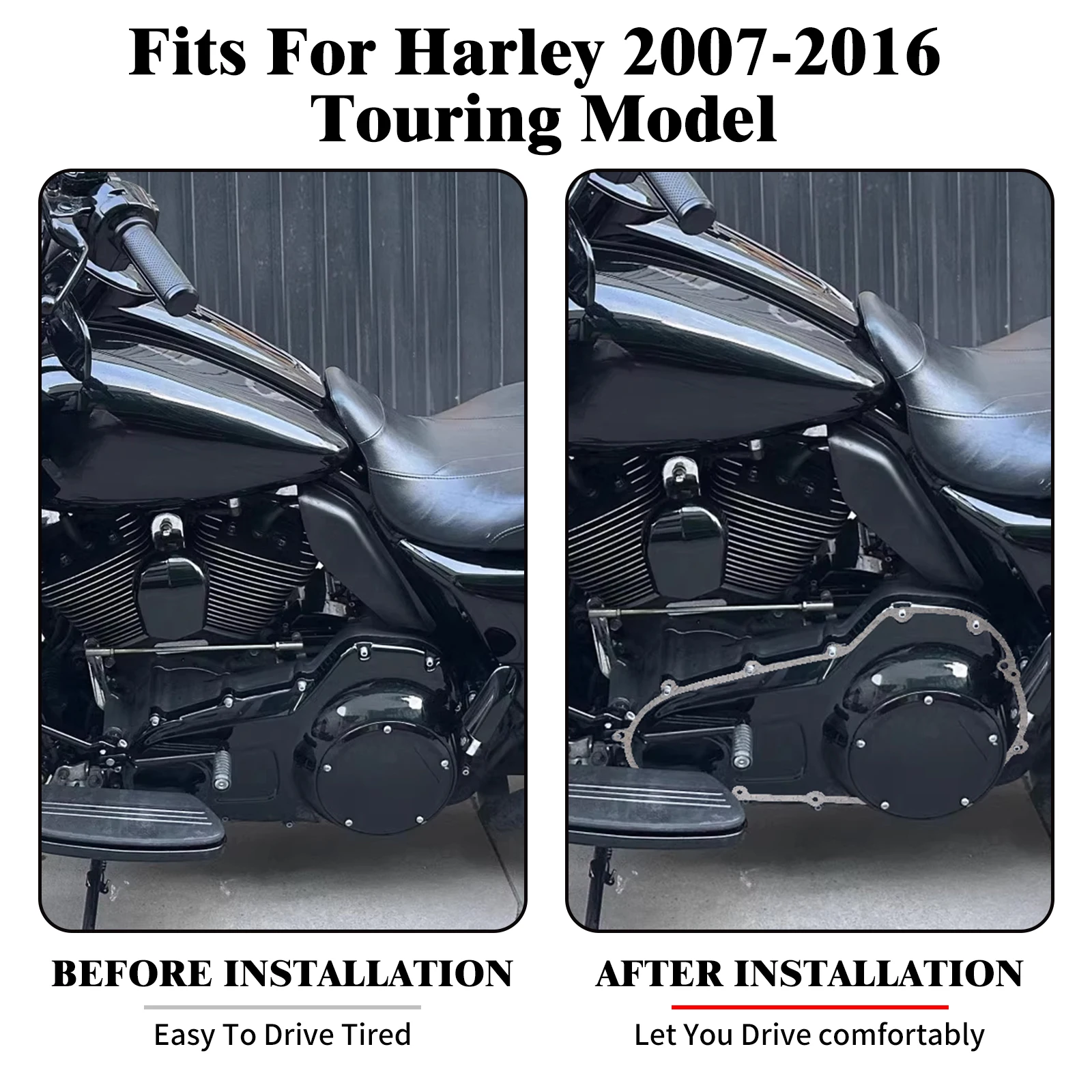 Motorcycle Engine Primary Cover Gasket For Harley Touring Electra Street Road Glide FLHTK Road King CVO Ultra Limited 2007-2016