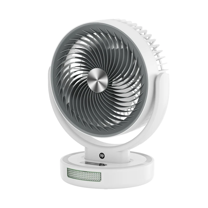 

Rechargeable Desktop Fan Desktop Portable Fan with Light Emitting Diode Power Display USB Output for Home and Outdoor