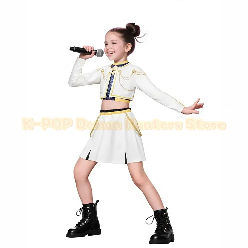 Nuovo KPop Demon Hunter Ragazze Abiti Fantasia Cantante Pop Carnevale Per Bambini Halloween Cosplay Rumi Zoey Mira Performance Costume