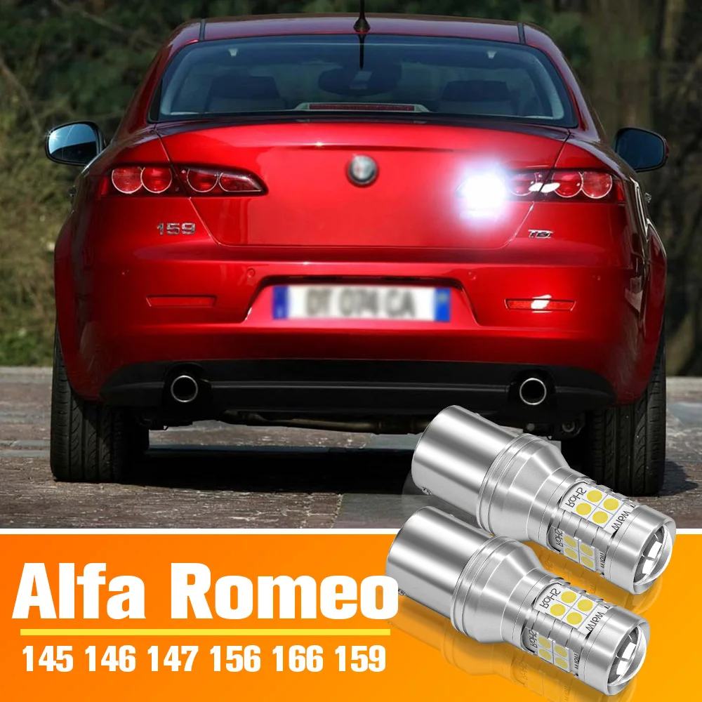 2pcs LED Reverse Light For Alfa Romeo 145 146 147 156 166 159 Accessories Bulb 1995-2012 2007 2008 2009 2010 2011 Backup Back up