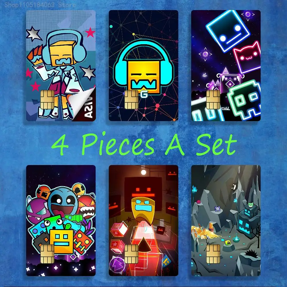 

G-Geometry Game D-Dash Stickers Credit Visa Debit Bank Charge Card Bus Metro Waterproof Sticker Decal Decoration