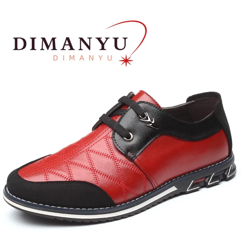 DIMANYU Men Contrast Color Casual Shoes Lace‑Up Fashion Men Oxford Shoes Anti‑Slip Male Daily Walking Footwear