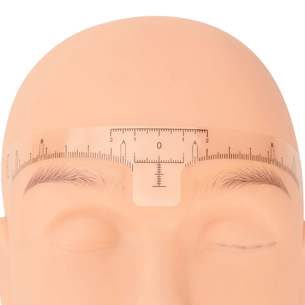 

10Pcs Drawing Eyebrow Ruler High End Measuring Tool for Precise Brow Framing Convenient Eyebrow Line for Tattoo and Makeup Use
