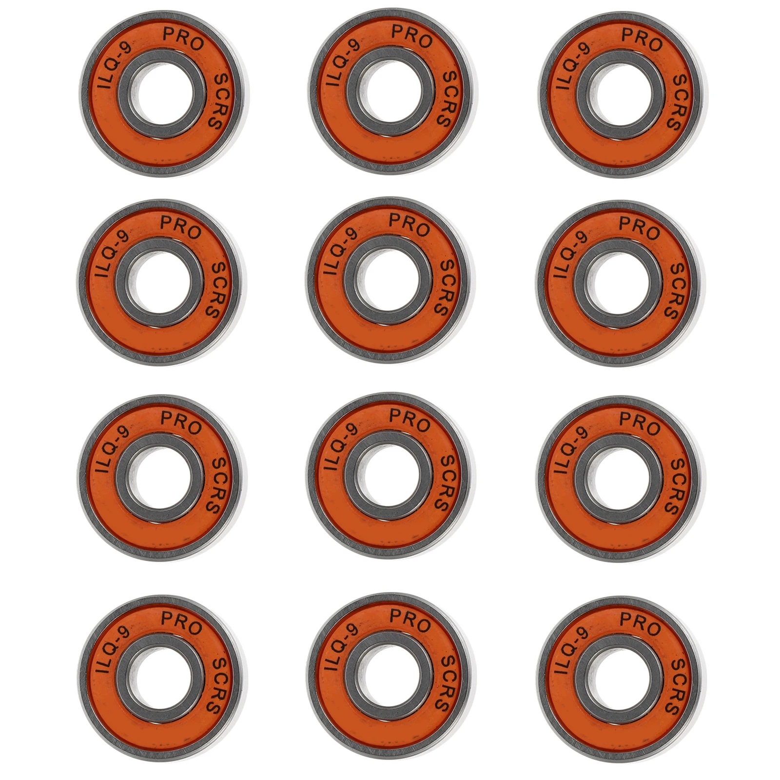 

12Pcs Premium Skateboard Bearings For Inline Skating Scooter Accessories