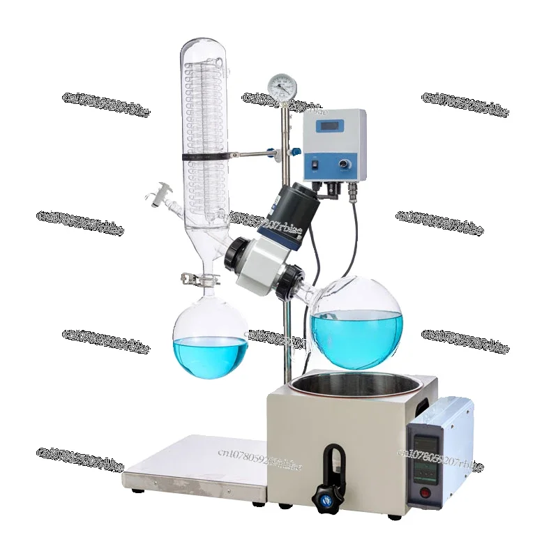 The small rotary evaporator RE-201D distillation concentration rotary evaporator can raise and lower to purify crystals