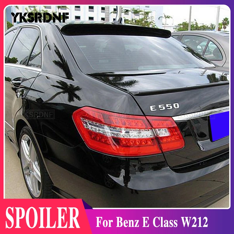 For Mercedes Benz E Class W212 E180 E200 E260 E300 E320 Sedan 4 Door Rear Window Roof Car Spoiler Wings Decoration Accessories