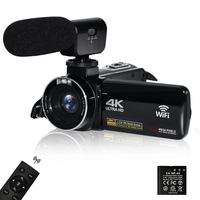 4K Ultra HD 56MP Video Blog Camcorder for YouTube 18X Digital Camcorder IR Night Vision WiFi Camcorder with Microphone