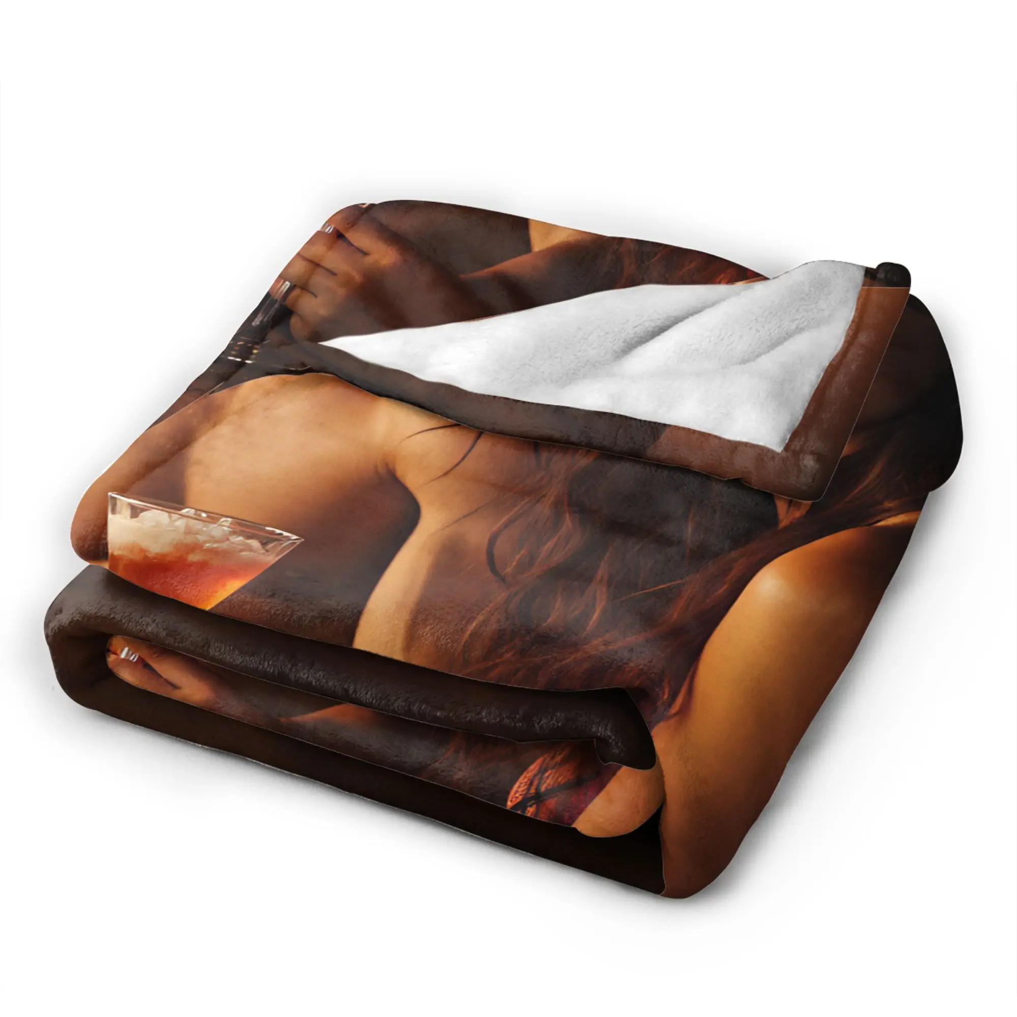 VIKAMA Vampire Diaries Damon Portrait Throw Blanket Soft Comfy Graphic Blanket  For Bedroom Picnic Flannel Bedspread Bed Cover