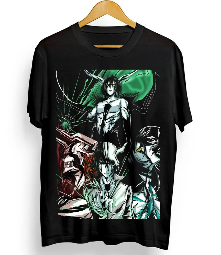 Ulquiorra Bleach T-Shirt Cifer Ichigo Kurosaki Manga Horror Anime Shirt All Size