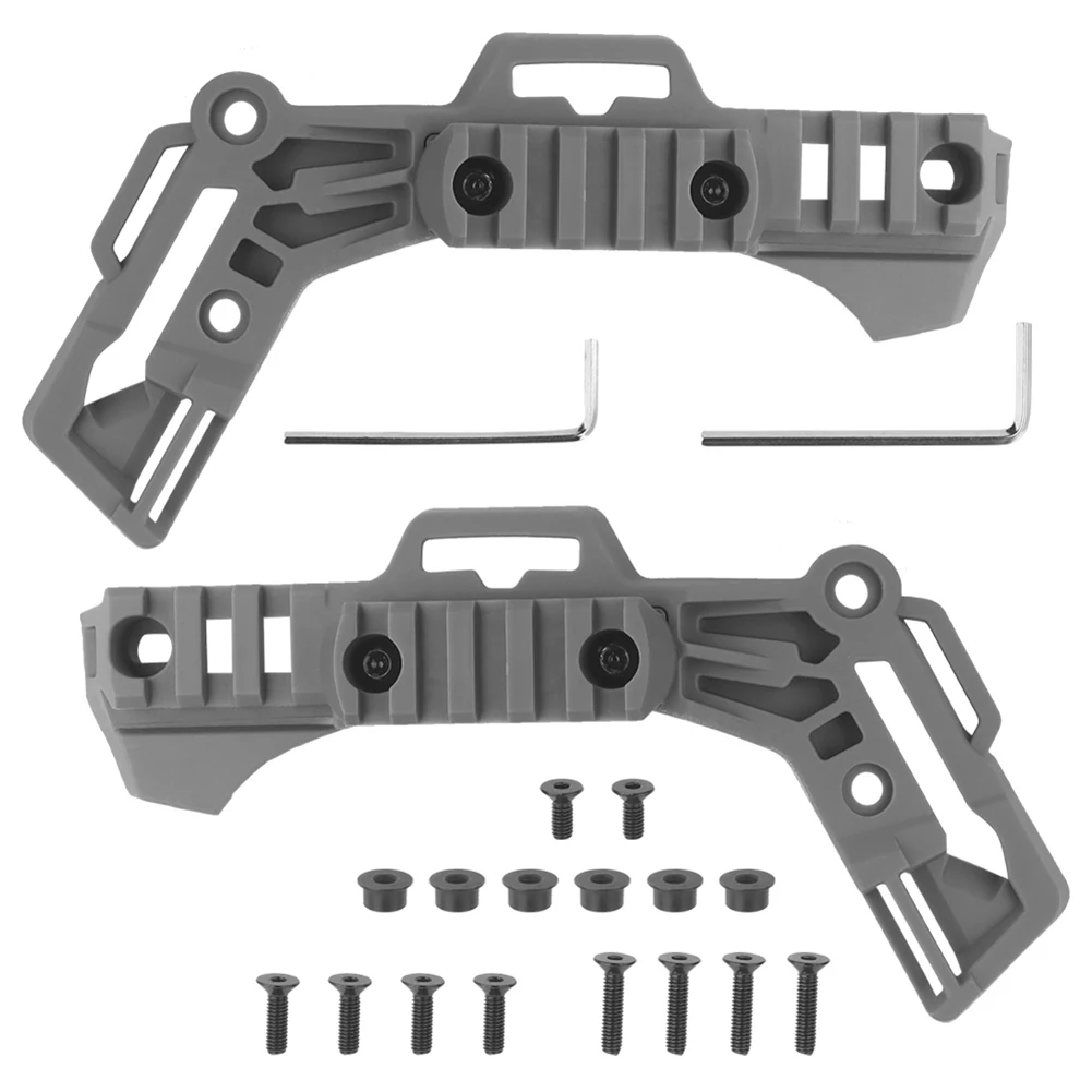 Trilho de guia lateral para capacete, trilho de montagem de capacete de nylon, trilho lateral para capacete de combate profissional, acessórios para capacete wendy