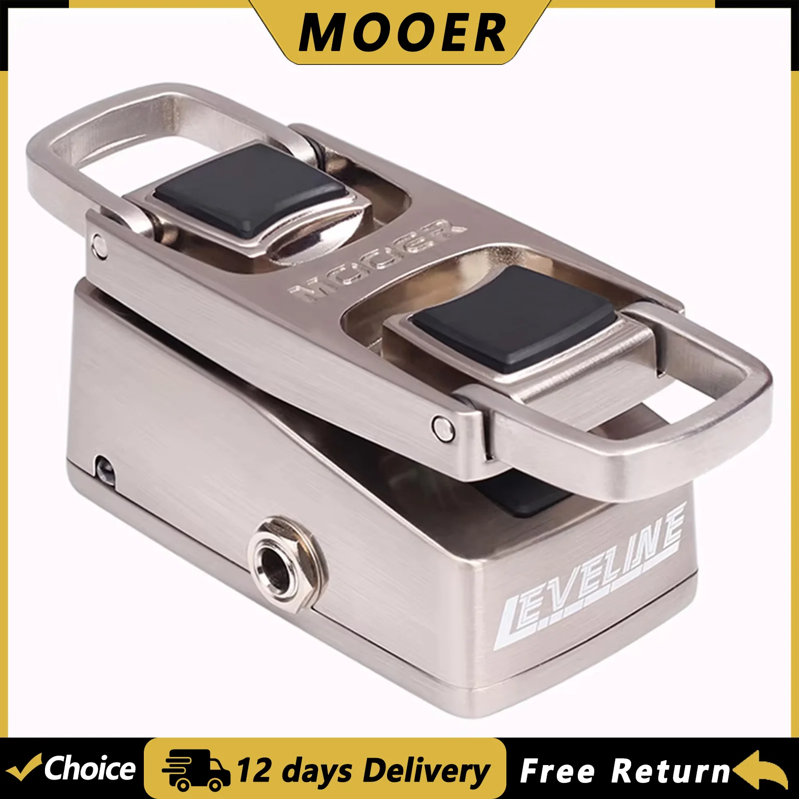 

MOOER LEVELINE Guitar Volume Effect Pedal Pressure Sensing Switching True Bypass Metal Shell Electric Guitar Parts & Accessories