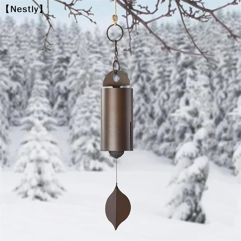 Campanas de viento vintage de metal, campanas de viento heroicas, campana de serenidad de resonancia profunda para decoración de exteriores, hogar, jardín y patio 〔Nest〕
