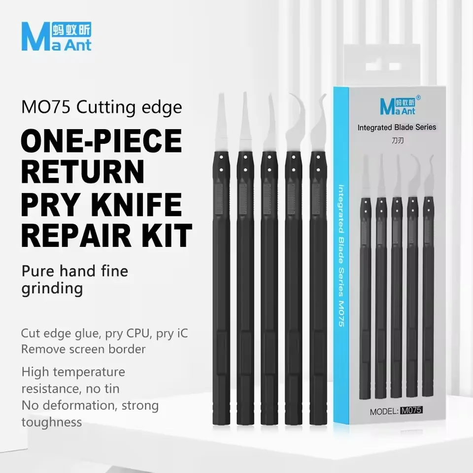 5PCS MAANT M075 IC Chip Repair Removal Knife Set For Cell Phone IPad LCD Screen CPU BGA Separation and Glue Removal