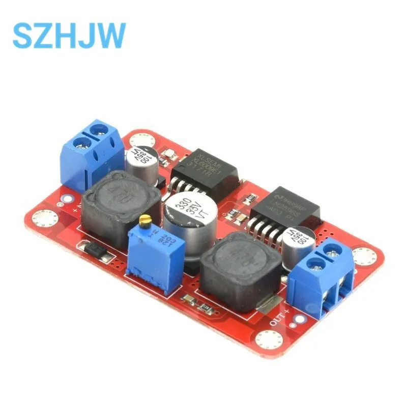 LM2577S To LM2596S Dual-chip Automatic Converter DC Solar Buck-boost Voltage Module High-power Adjustable Vehicle Power Module