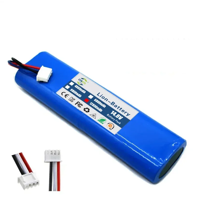 100% new 14.4V 6800mAh Robot Vacuum Cleaner Battery Pack for Ecovacs Deebot Ozmo 900, 901, 905, 930, 937