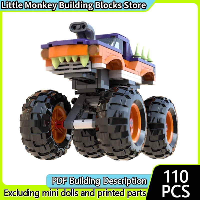 

Speed Racing Car Model MOC Building Bricks Monster Off-Road Truck Modular Technology Children Holiday Gifts Assemble Toys Suit