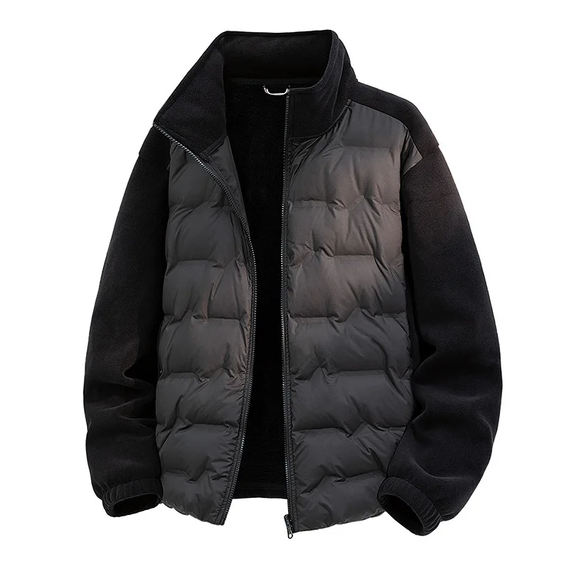 

Lightweight Down Jacket Outdoor Windproof Stand Collar Open Cardigan Stylish Couples Fashion Warmth for Winter