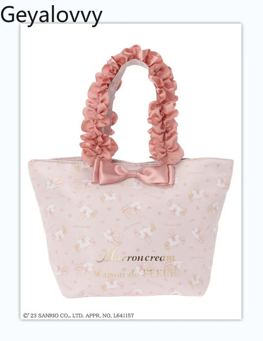 

Japanese New Style Cute Rabbit Single Shoulder Handbag Tote Bags for Women 2025 New Sweet Lace Coin Purse Tissue Bag