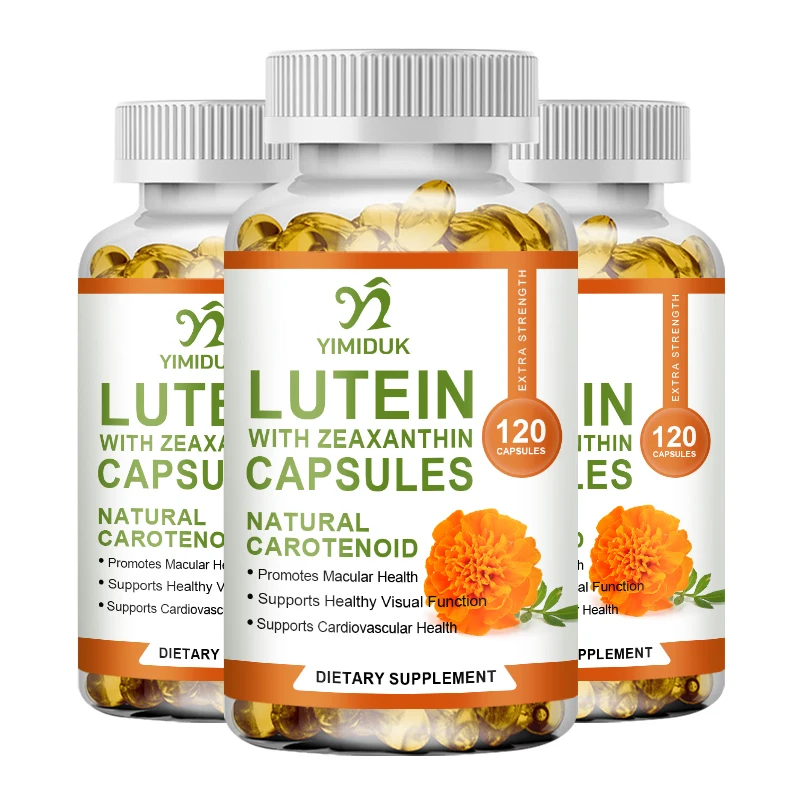 

Lutein & Zeaxanthin with Bilberry 120 Vegetable Capsules, Premium Quality. Healthy Eyes & Vision - Eye Health Supplement
